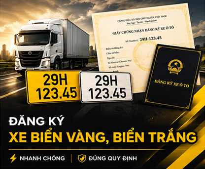 ĐĂNG KÝ XE BIỂN VÀNG, BIỂN TRẮNG